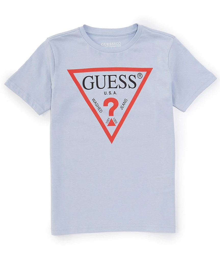 Guess Big Boys 8-18 Short Sleeve Guess Triangle Graphic T-Shirt