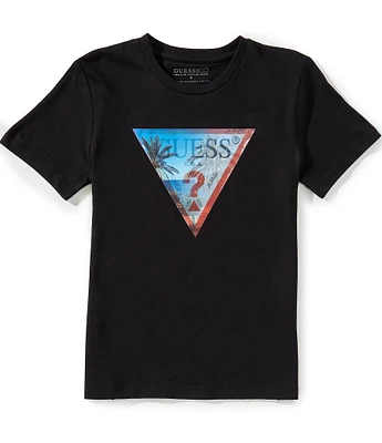Guess Big Boys 8-18 Short Sleeve Holographic Guess T-Shirt