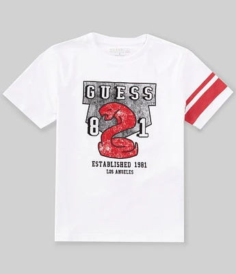 Guess Big Boys 8-18 Short Sleeve Slub Jersey T-Shirt