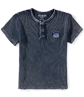 Guess Big Boys 8-18 Short Sleeve Waffle Knit Top
