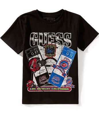 Guess Big Boys Short Sleeve Vintage Sports Graphic T-Shirt