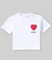 Guess Big Girls 7-16 Crochet Short Sleeve T-Shirt