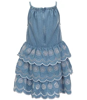 Guess Big Girls 7-16 Denim Sleeveless Halter Dress
