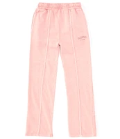 Guess Big Girls 7-16 Embroidered Logo Flared Leg Jogger Pants