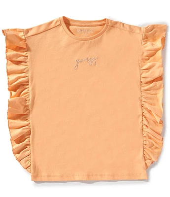Guess Big Girls 7-16 Flutter Sleeve T-Shirt