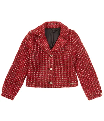 Guess Big Girls 7-16 Long Sleeve Boucle Blazer