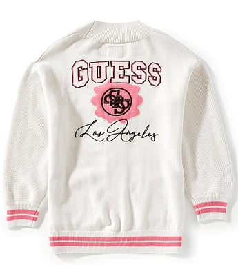 Guess Big Girls Long-Sleeve Wool-Blend Cardigan