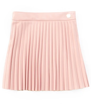 Guess Big Girls 7-16 Pleated Faux-Leather Miniskirt