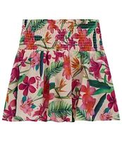 Guess Big Girls 7-16 Poplin Tropical Floral Print Mini Skirt