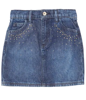 Guess Big Girls 7-16 Rhinestone Denim Skirt