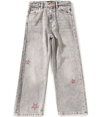 Guess Big Girls Rhinestone-Embellished Star Printed Jeans