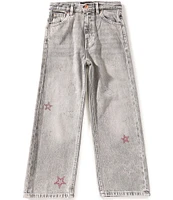 Guess Big Girls Rhinestone-Embellished Star Printed Jeans