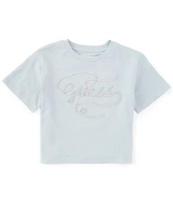 Guess Big Girls 7-16 Short Sleeve Crop T-Shirt