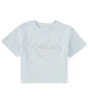 Guess Big Girls 7-16 Short Sleeve Crop T-Shirt