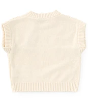 Guess Big Girls 7-16 Short-Sleeve Patterned Wool-Blend Sweater