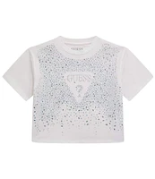 Guess Big Girls 7-16 Short Sleeve Rhinestone T-Shirt