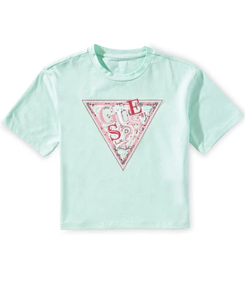 Guess Big Girls 7-16 Short Sleeve Triangle T-Shirt
