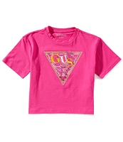 Guess Big Girls 7-16 Short Sleeve Triangle T-Shirt