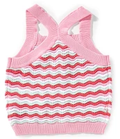 Guess Big Girls Sleeveless Crocheted Tank Top