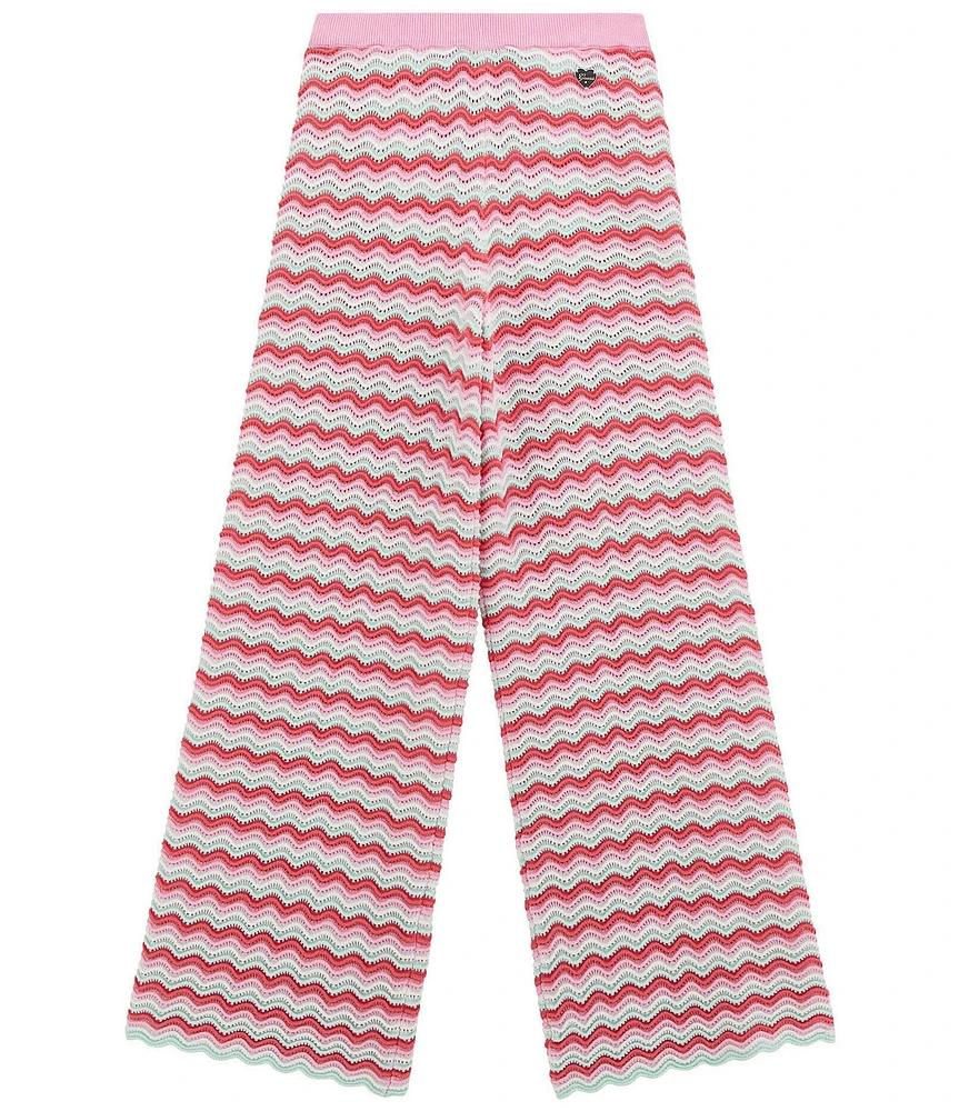 Guess Big Girls 7-16 Sweater Stripe Flare Leg Pants