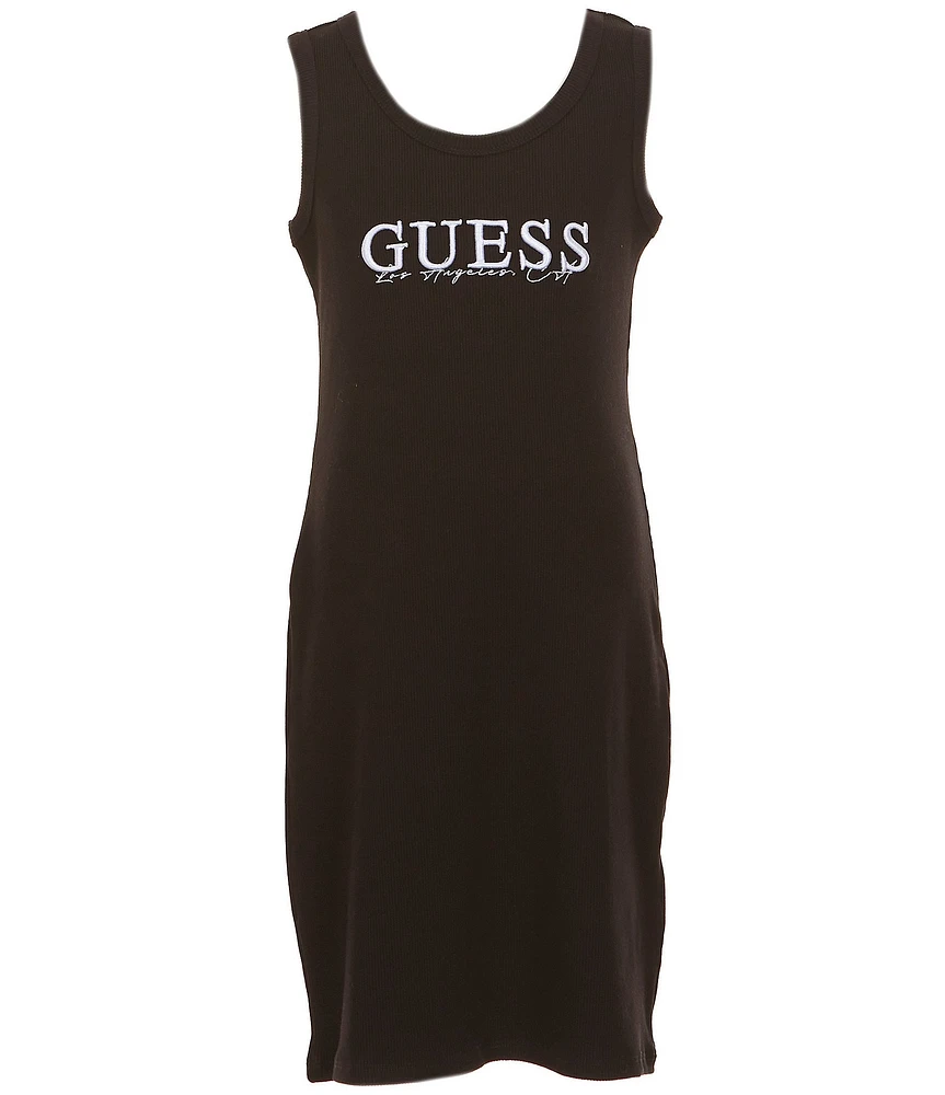 Guess Big Girls 8-16 Scoop Neck Sleeveless Tank Rib Dress