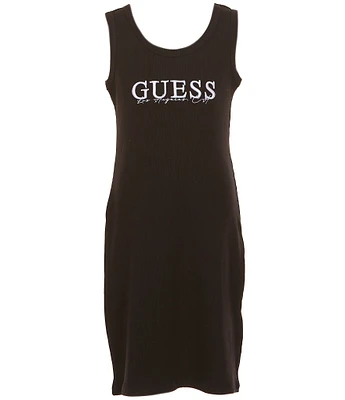 Guess Big Girls 8-16 Scoop Neck Sleeveless Tank Rib Dress