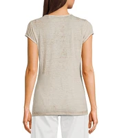 Guess Bling Boots Burnout Short Sleeve T-Shirt