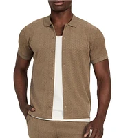 Guess Calvin Chevron Short Sleeve Knit Shirt