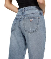 Guess Celia Mid Rise Destructed Cuffed Boyfriend Jeans