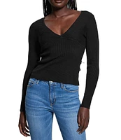 Guess Cirila Long Sleeve V-Neck Sweater