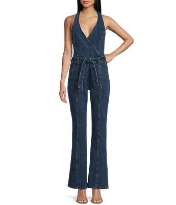 Guess Claire Sleeveless Halter Jumpsuit