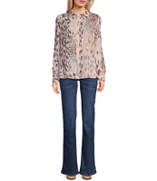 Guess Clouis Long Sleeve Jaguar Printed Shirt