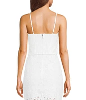 Guess Delilah Sleeveless Crocheted Lace Coordinating Top