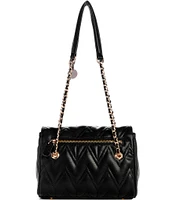 Guess Eda Quilted Flap Shoulder Bag