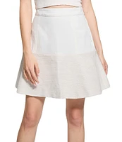 Guess Elsie High Rise Tweed Mix Coordinating Denim Skirt