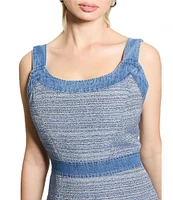 Guess Elsie Tweed Coordinating Sleeveless Dress