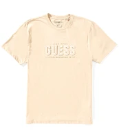 Guess Embossed Logo Short Sleeve T-Shirt