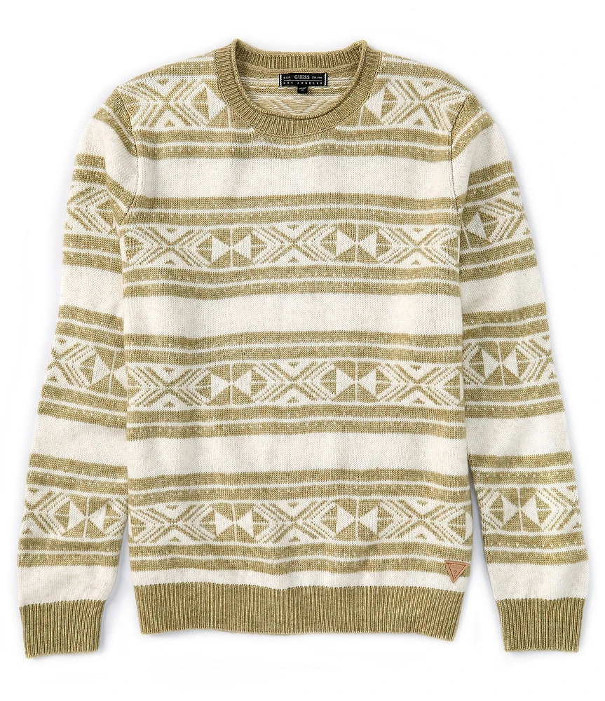 Guess Ezekiel Long Sleeve Jacquard Sweater