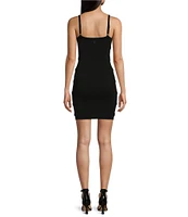 Guess Gia Lace-Up Side Bodycon Mini Dress