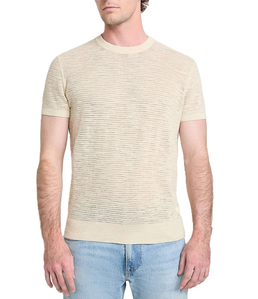 Guess Goodwin Stitched Short Sleeve Sweater