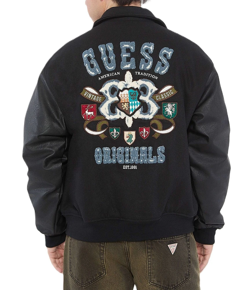 Guess Guess Originals Crest Letterman Jacket