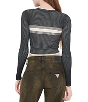 Guess Guess Originals Cropped Jacquard Sweater