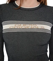 Guess Guess Originals Cropped Jacquard Sweater