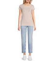 Guess High Rise Straight Leg Denim Mom Jeans