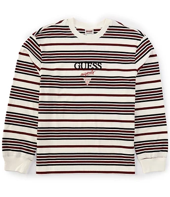 Guess Horizontal Stripe Long Sleeve T-Shirt