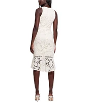 Guess Itzel Sleeveless Lace Midi Dress