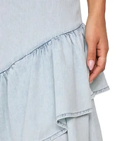 Guess Jalyn Sleeveless Asymmetrical Skirt Denim Dress