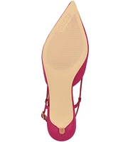 Guess Jesson3 Satin Slingback Pumps