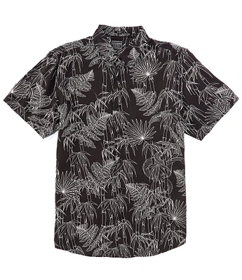 Guess Jungle Snake Print Short Sleeve Woven Shirt