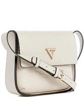 Guess Keandra Debossed Logo Flap Crossbody Bag